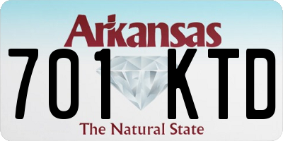 AR license plate 701KTD