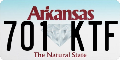 AR license plate 701KTF