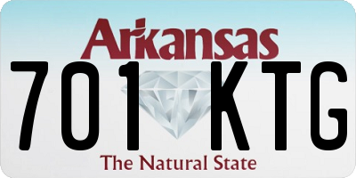 AR license plate 701KTG
