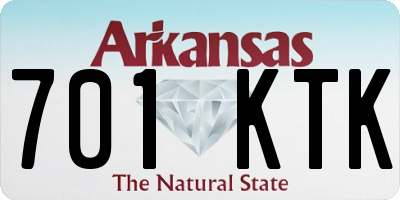 AR license plate 701KTK