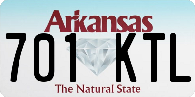 AR license plate 701KTL