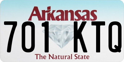 AR license plate 701KTQ