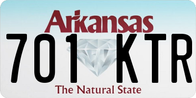 AR license plate 701KTR