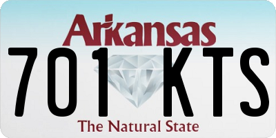 AR license plate 701KTS
