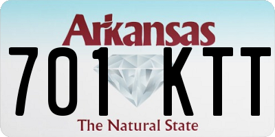 AR license plate 701KTT