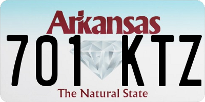 AR license plate 701KTZ