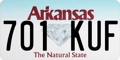 AR license plate 701KUF