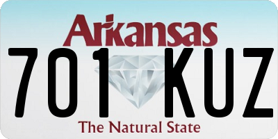 AR license plate 701KUZ