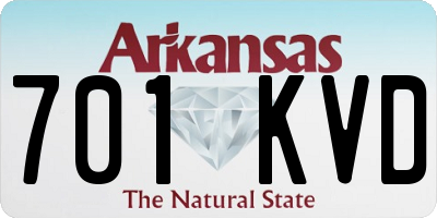AR license plate 701KVD