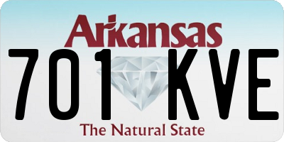 AR license plate 701KVE