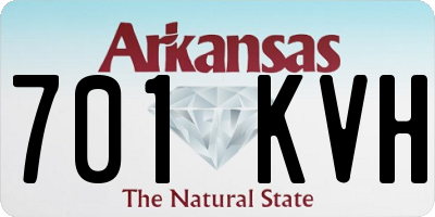 AR license plate 701KVH