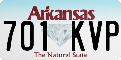 AR license plate 701KVP
