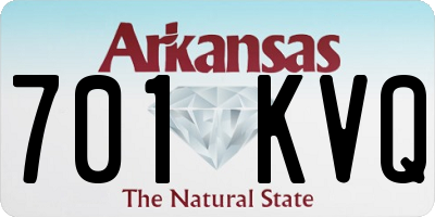 AR license plate 701KVQ