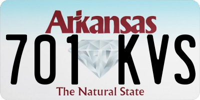 AR license plate 701KVS