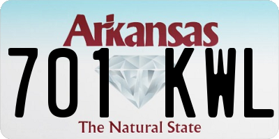 AR license plate 701KWL