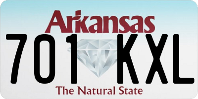 AR license plate 701KXL