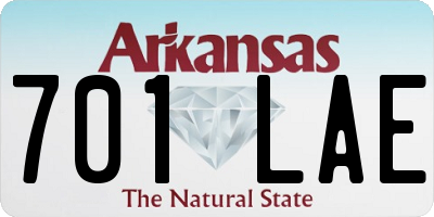 AR license plate 701LAE