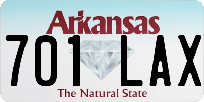 AR license plate 701LAX