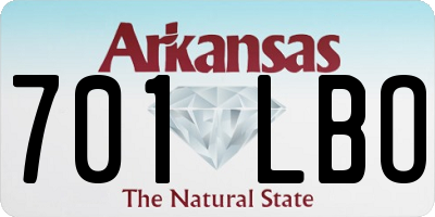 AR license plate 701LBO
