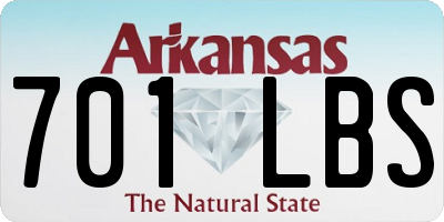 AR license plate 701LBS