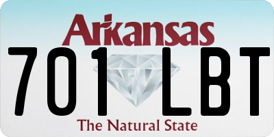 AR license plate 701LBT