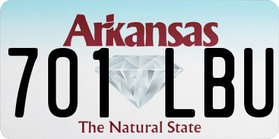 AR license plate 701LBU