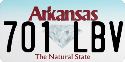 AR license plate 701LBV