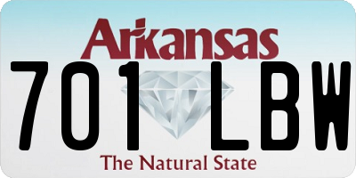 AR license plate 701LBW
