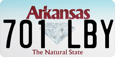 AR license plate 701LBY