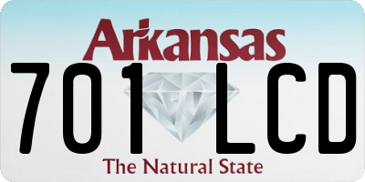 AR license plate 701LCD