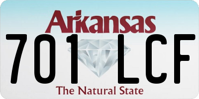 AR license plate 701LCF