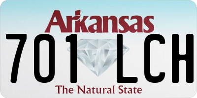 AR license plate 701LCH