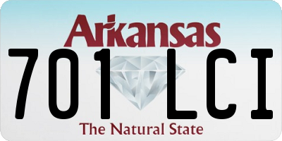 AR license plate 701LCI