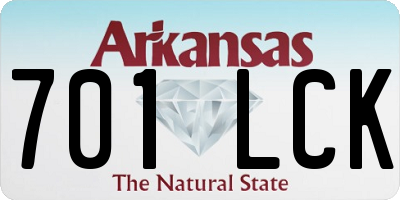 AR license plate 701LCK