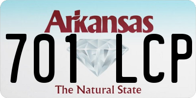 AR license plate 701LCP