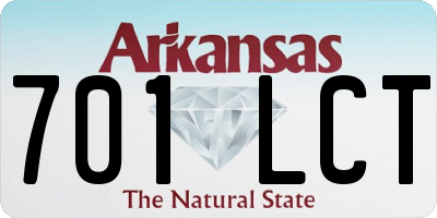 AR license plate 701LCT