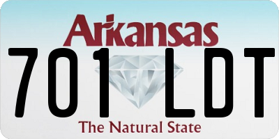 AR license plate 701LDT
