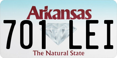 AR license plate 701LEI