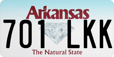 AR license plate 701LKK