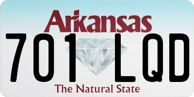 AR license plate 701LQD