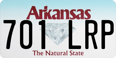 AR license plate 701LRP