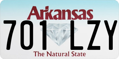 AR license plate 701LZY