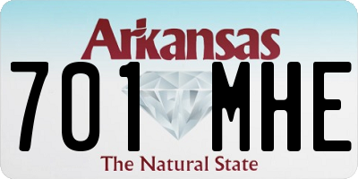 AR license plate 701MHE