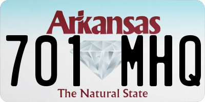 AR license plate 701MHQ