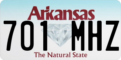 AR license plate 701MHZ