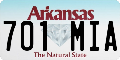 AR license plate 701MIA
