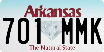 AR license plate 701MMK
