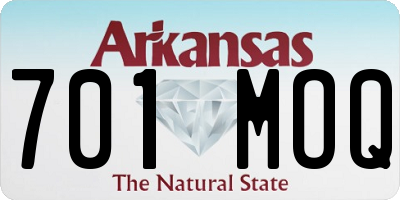 AR license plate 701MOQ