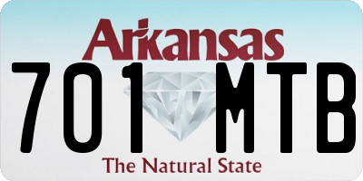 AR license plate 701MTB