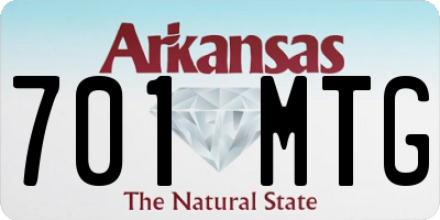 AR license plate 701MTG